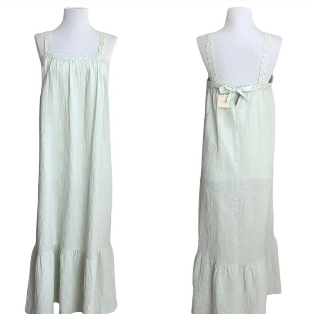 NWT Magaschoni Mint Green Sleeveless Maxi Dress | Size S
